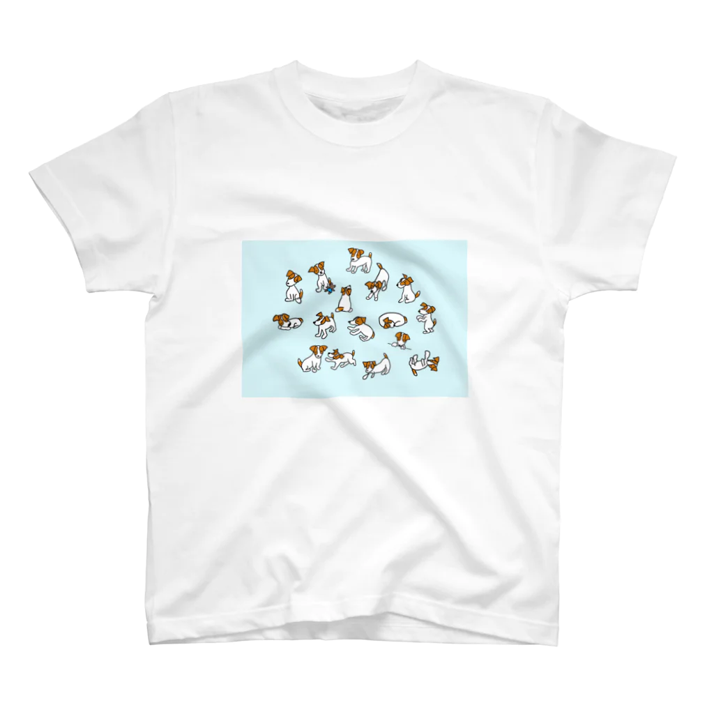 Jackrussell MILO’sのジャックラッセルいっぱい！ スタンダードTシャツ