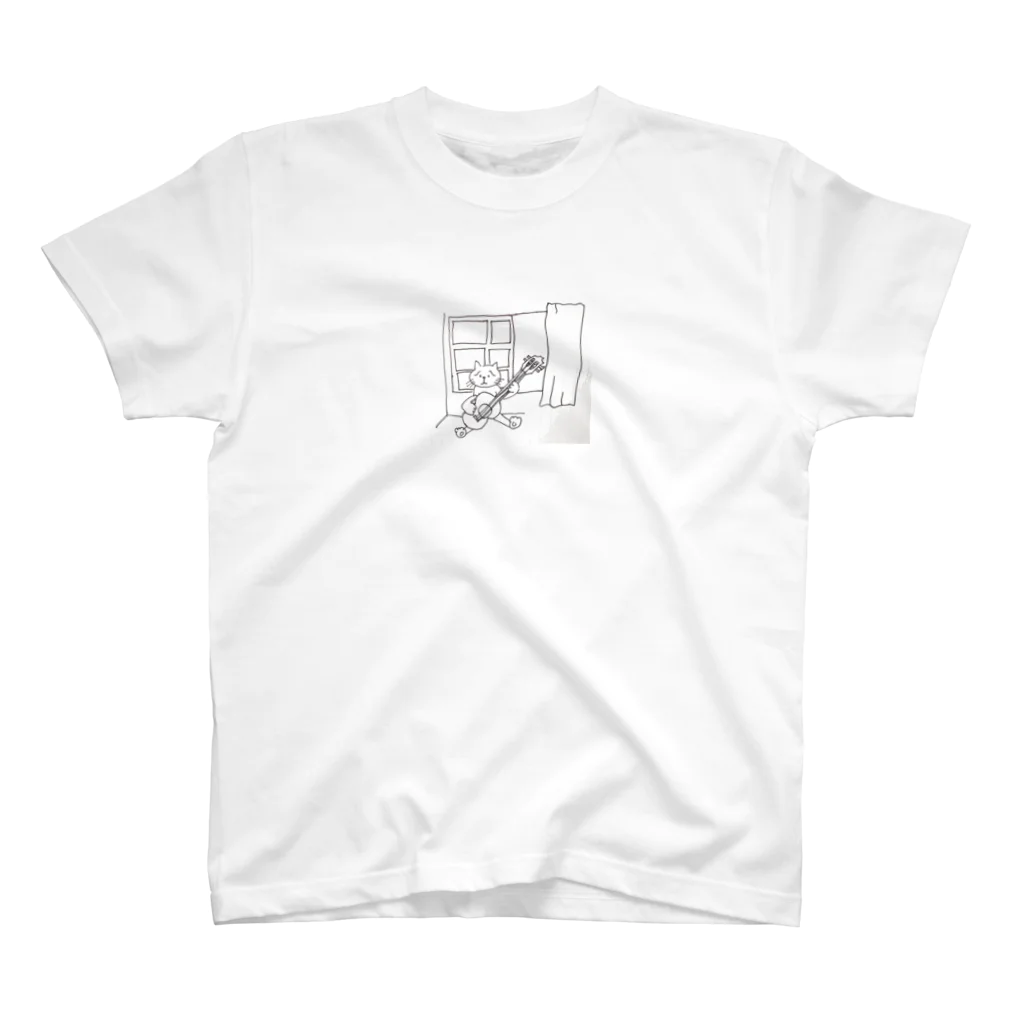 幸せやさぐれ屋のやさぐれギター猫 Regular Fit T-Shirt