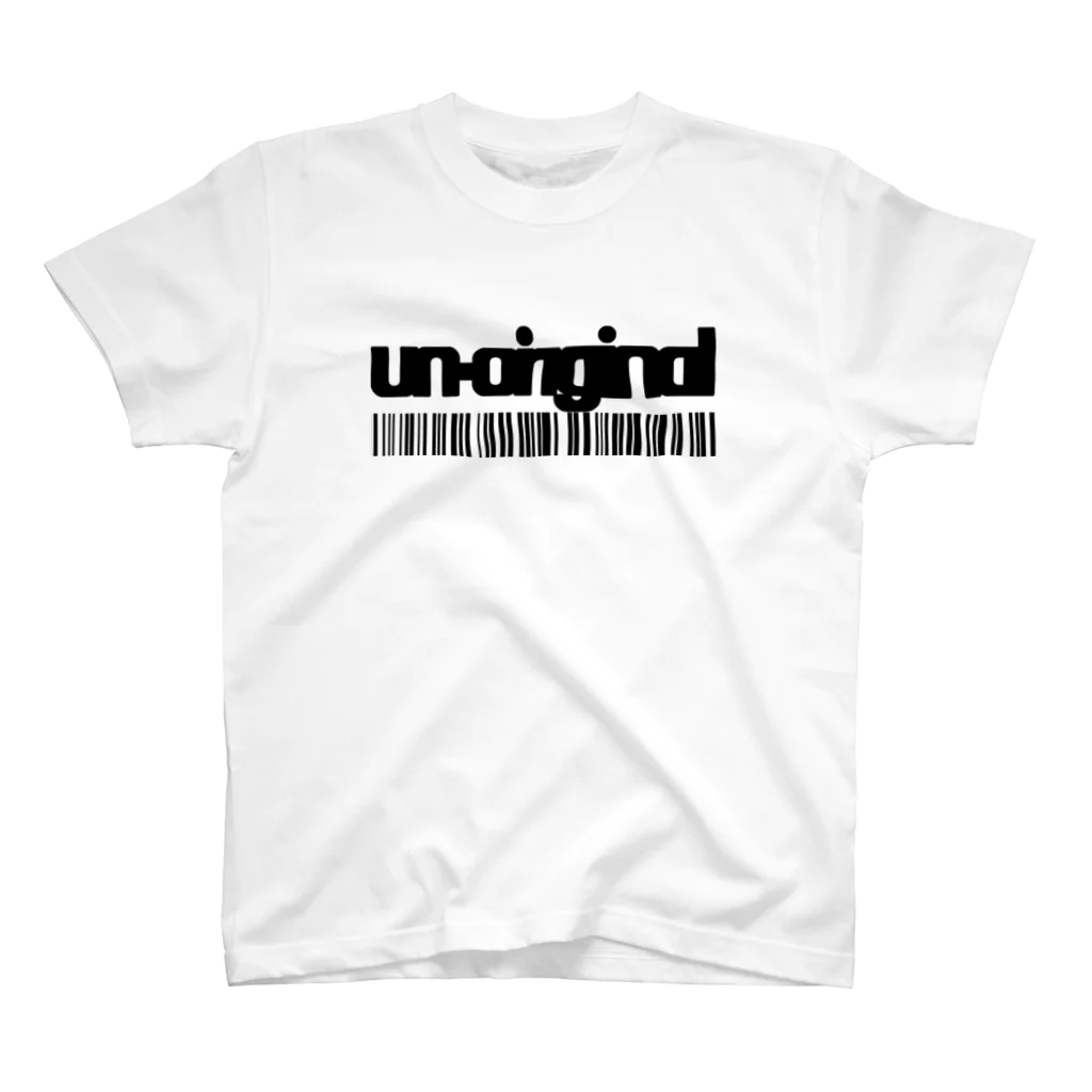 un-originalの黒ロゴT Regular Fit T-Shirt