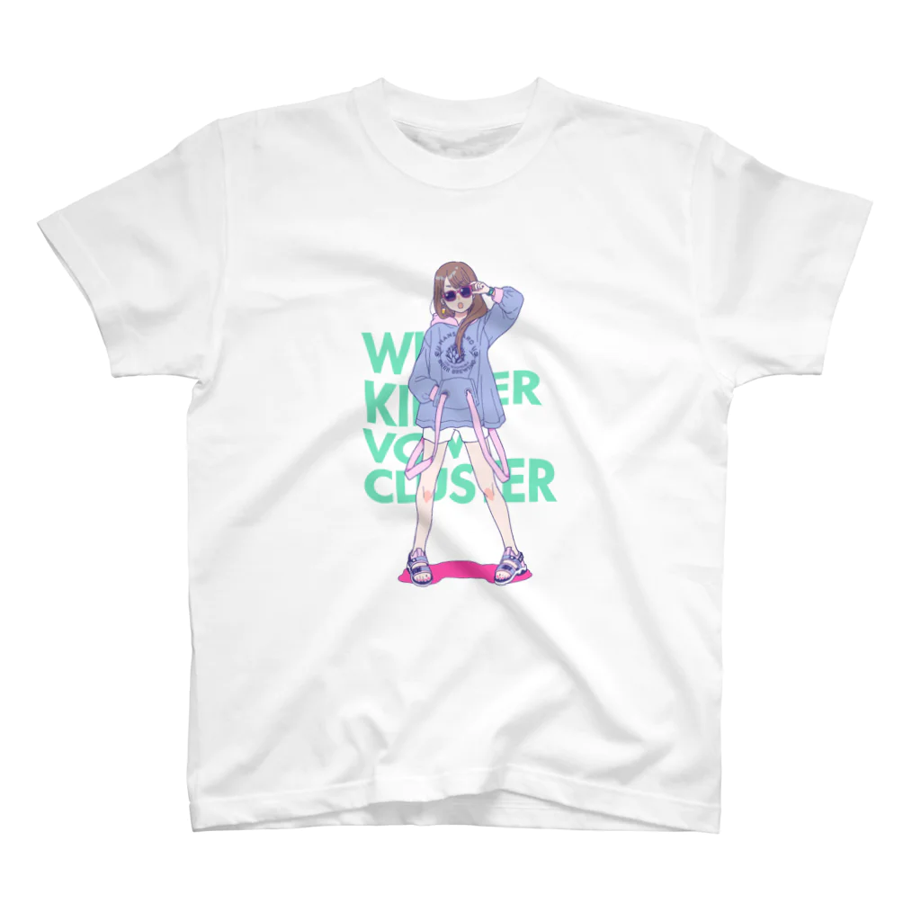 WIR KINDER VOM CLUSTERのCluster X 富士フジノ X 反射炉ビヤ 9th anniversary Regular Fit T-Shirt