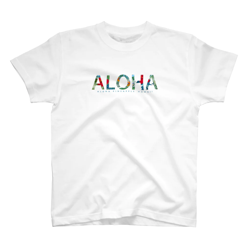 aloha_pineapple_hawaiiのALOHA  ハワイアンボタニカル 057 Regular Fit T-Shirt