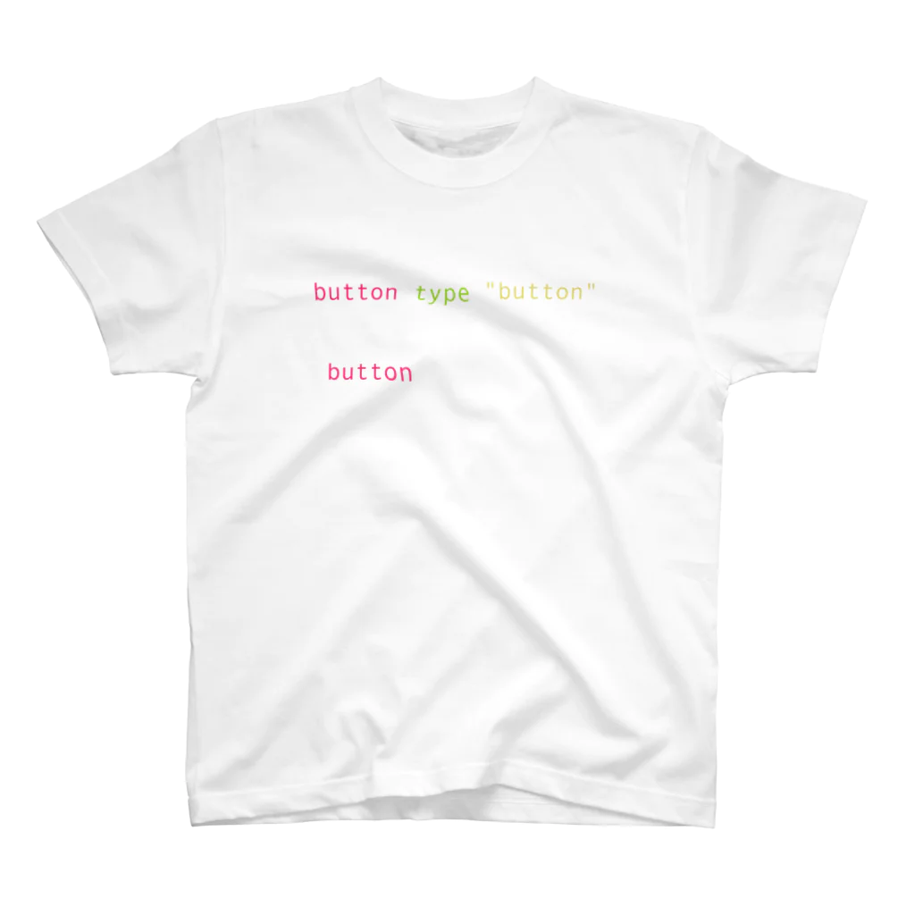 ますぴー🅿️のUse button, not div Regular Fit T-Shirt