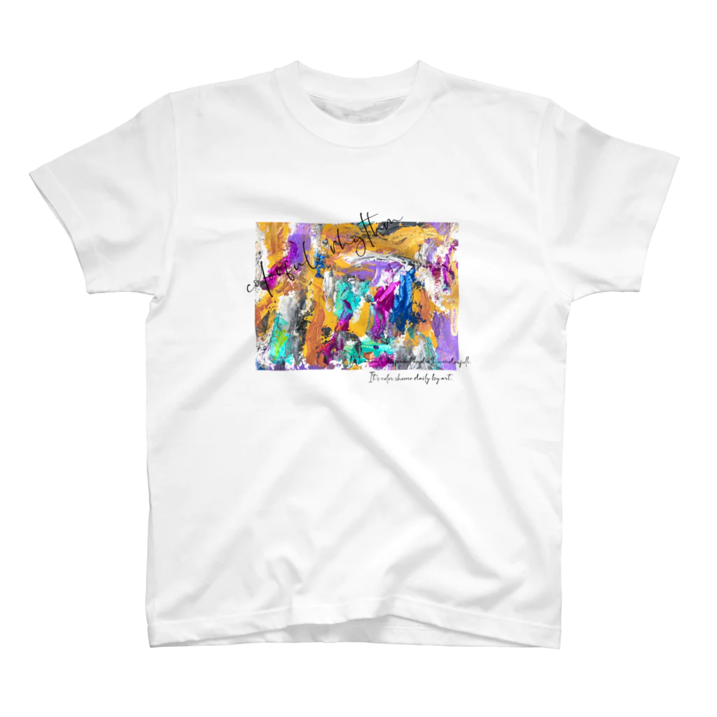 colorful rhythmのautumn（white） Regular Fit T-Shirt