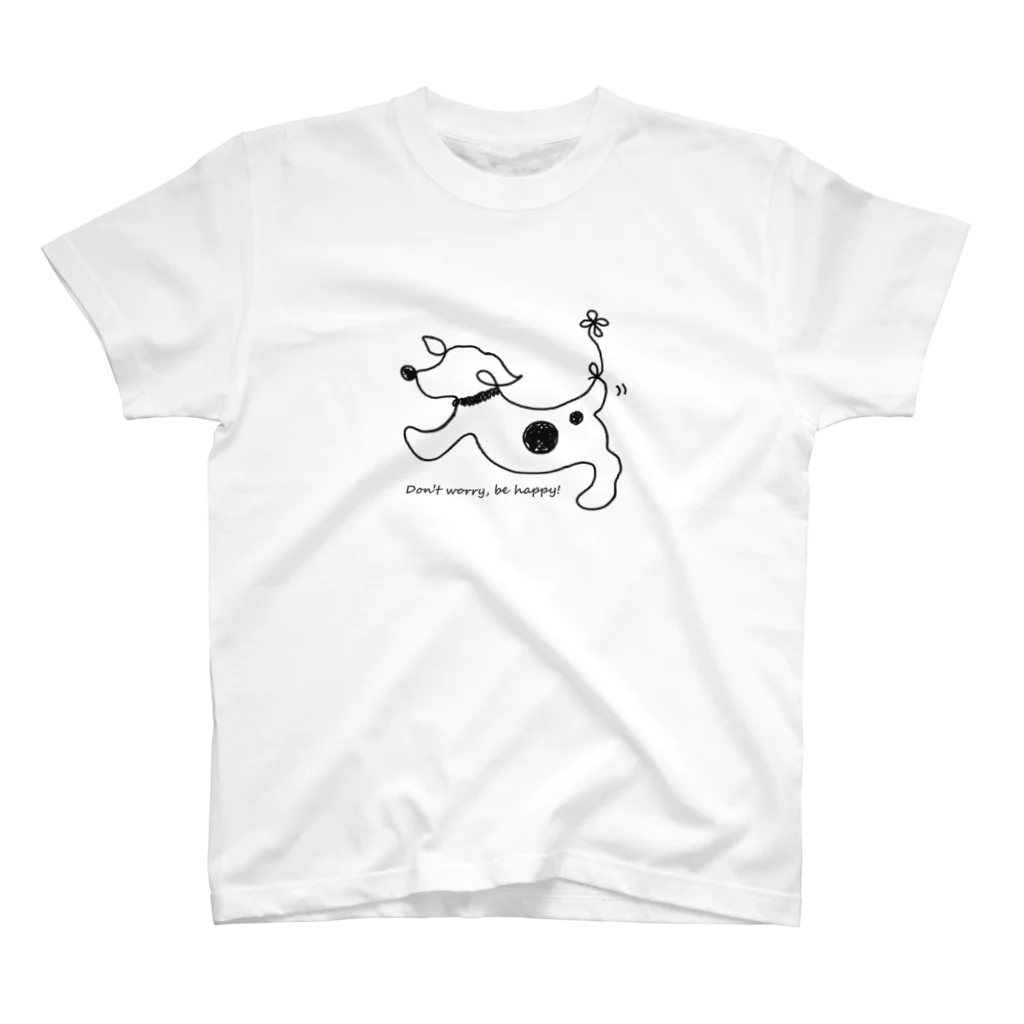 Leetamaのhitofudegaki-DOG スタンダードTシャツ