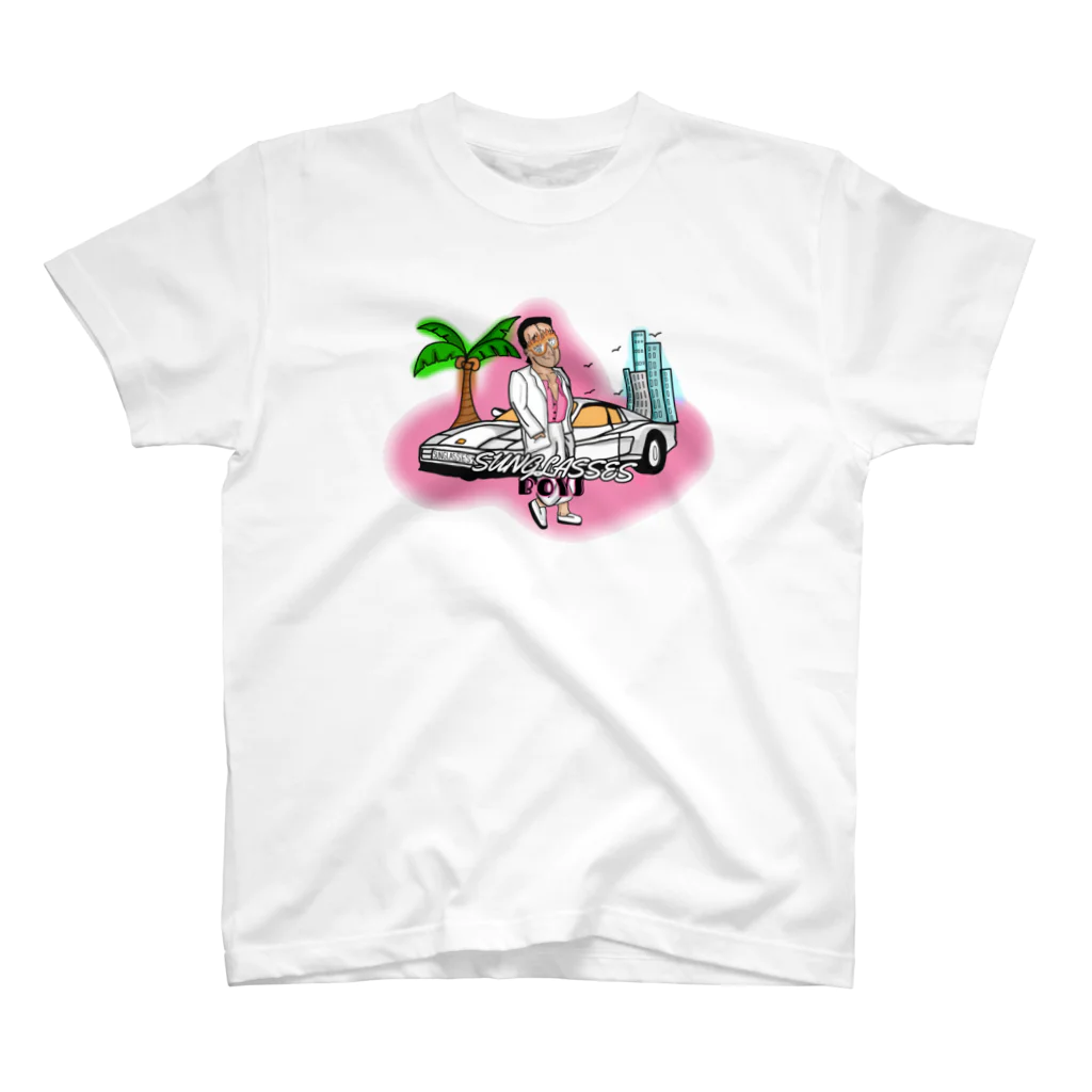 Sunglassesboys®︎のSunglassesBoys T-shirt  "Miami Evening” スタンダードTシャツ