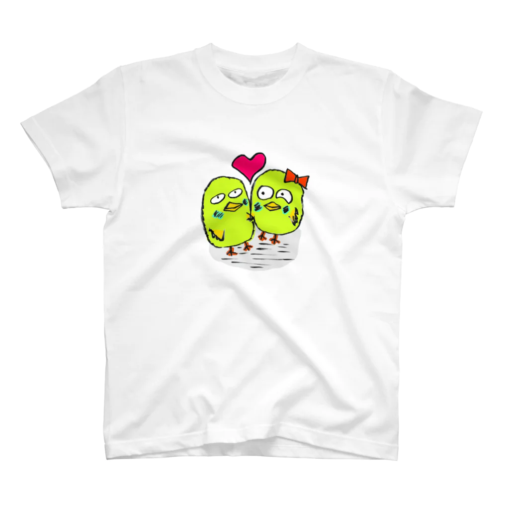 howaboutigoのほふインコたち スタンダードTシャツ