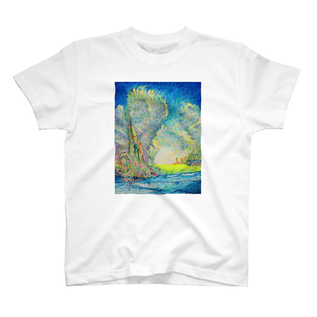 YOSHI-HEY ARTの雲と波 スタンダードTシャツ