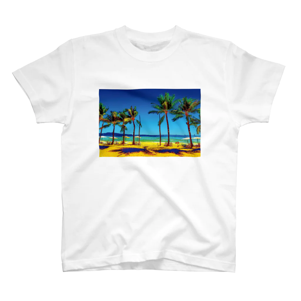 GALLERY misutawoのフィリピン ボラカイ島のビーチ スタンダードTシャツ