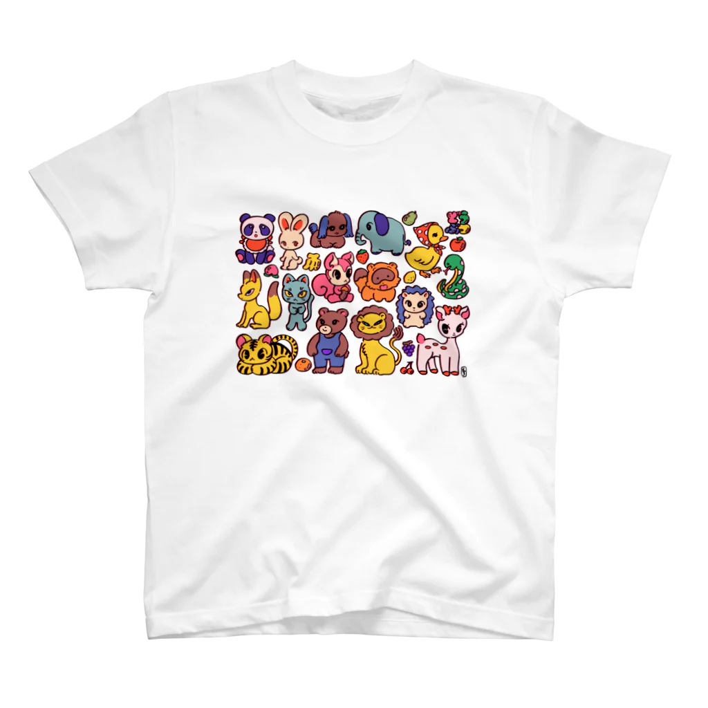 中村杏子のデフォルメどうぶつ Regular Fit T-Shirt