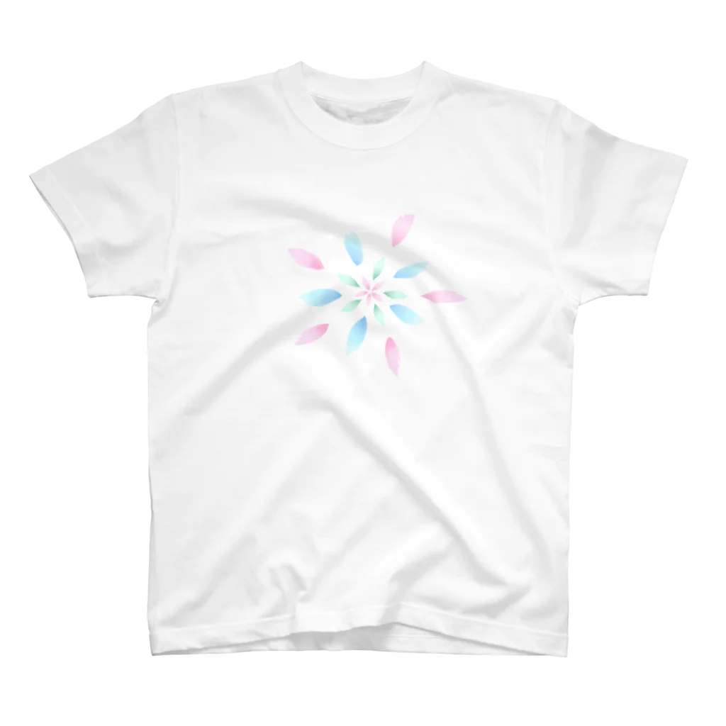 Ao-momo のひらひら花火 Regular Fit T-Shirt