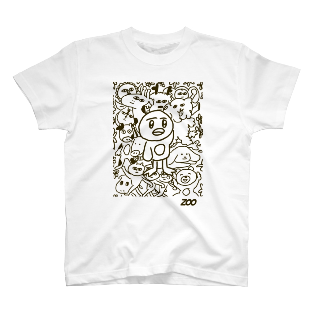 ハニョのどうぶつわんさか Regular Fit T-Shirt