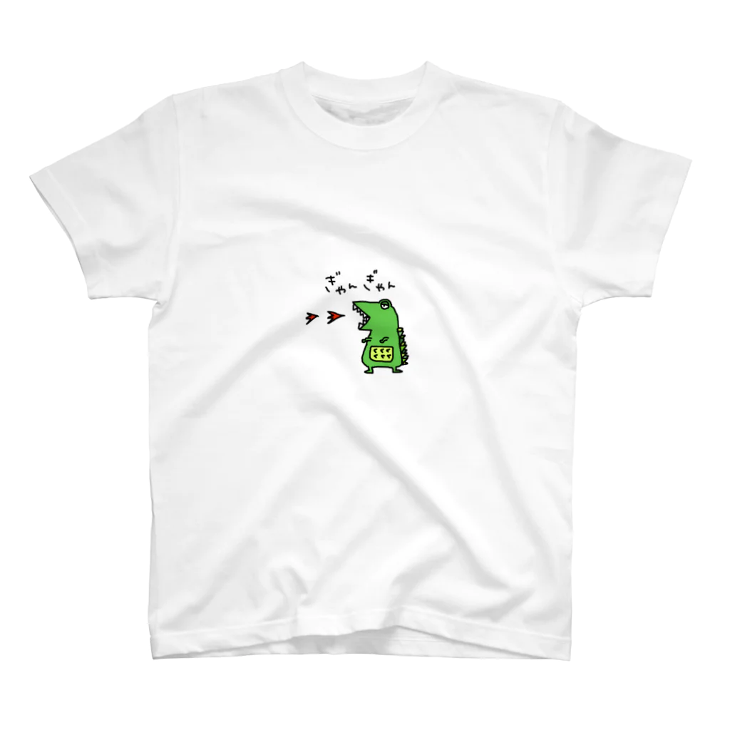 yamapiyoのぎゃんぎゃん恐竜 スタンダードTシャツ