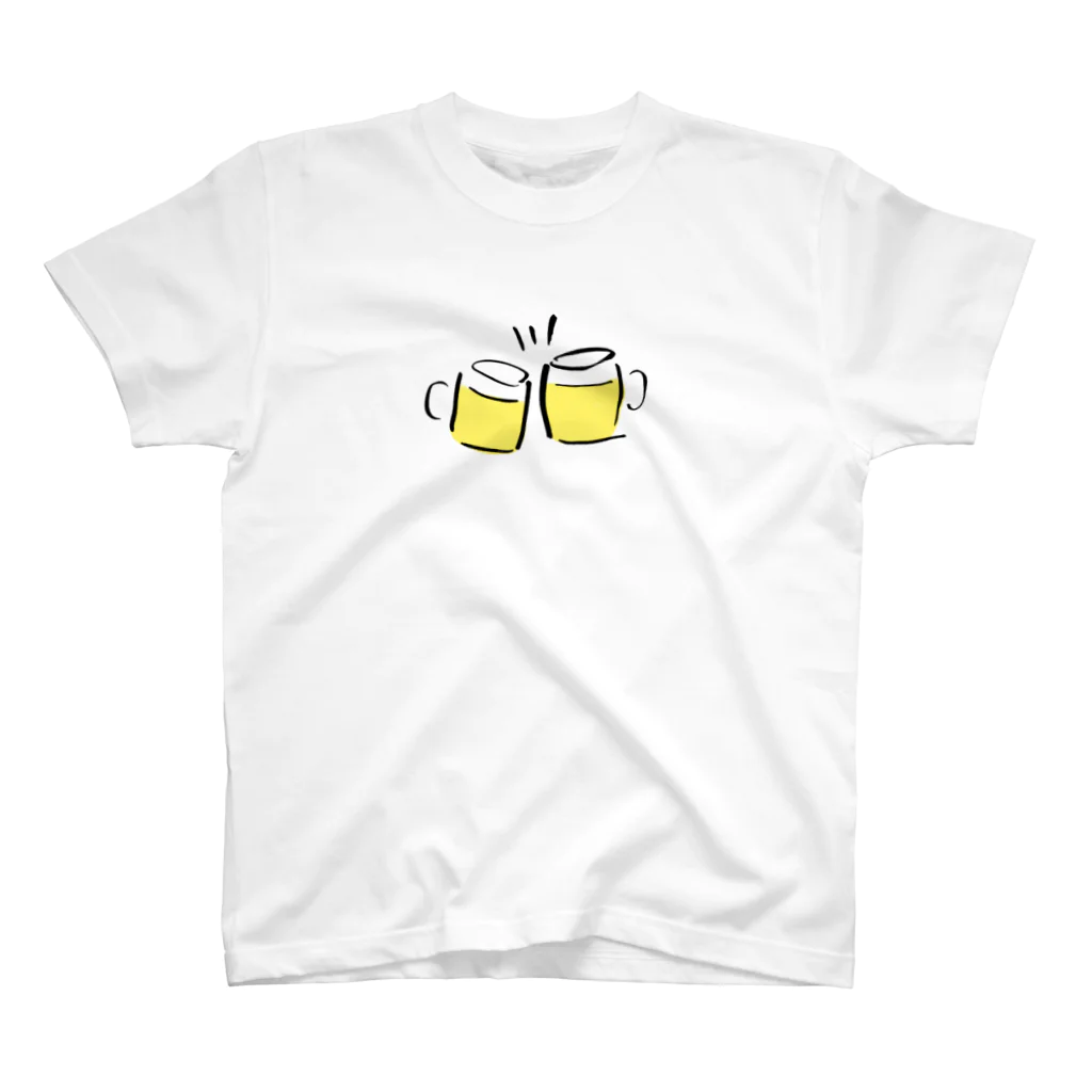 のんべえ部のビールでかんぱい！ スタンダードTシャツ