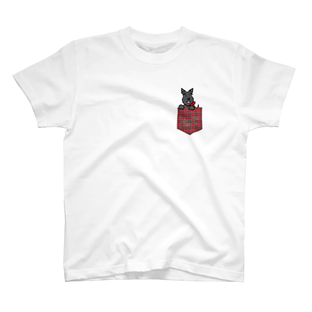 Kizplanning 「Sylph&Devil's」のくろいぬリア【ポケット】 Regular Fit T-Shirt