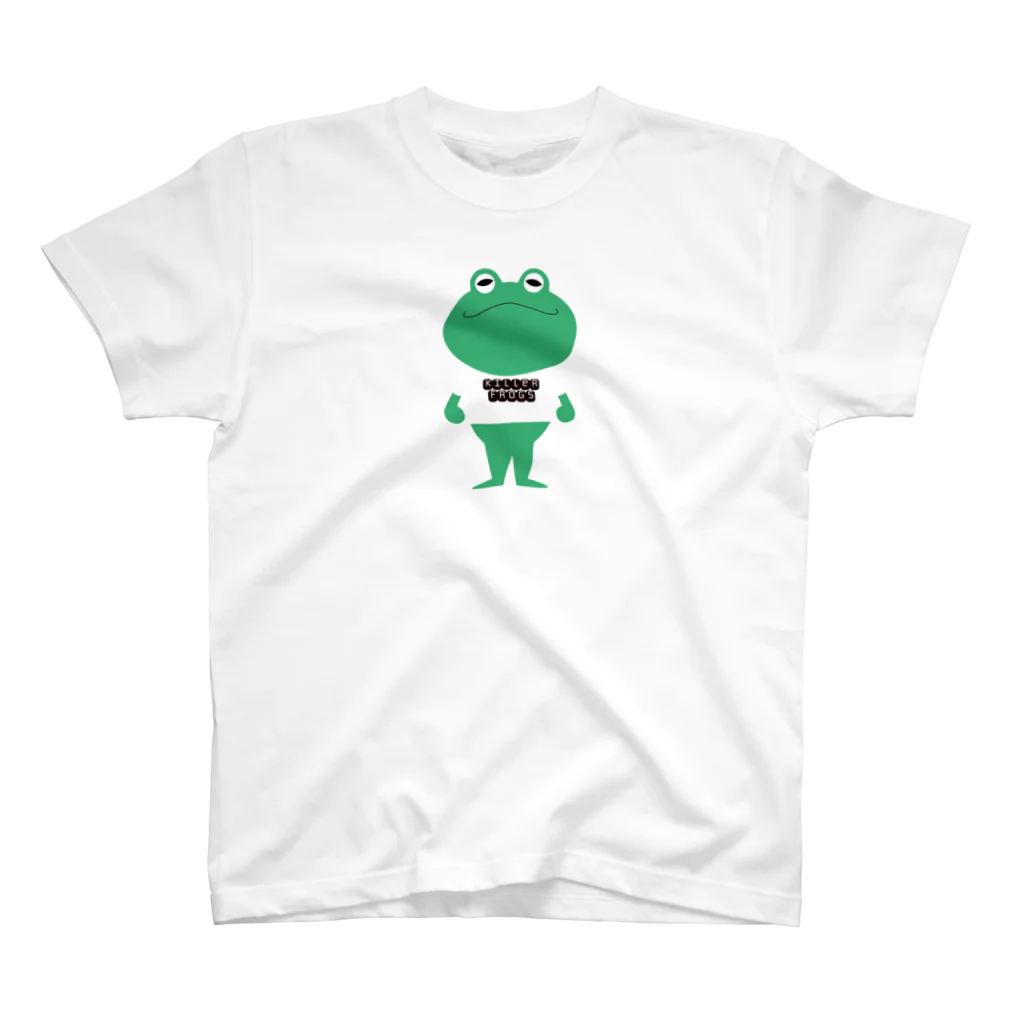 killer frogsのTシャツを着るカエルくん Regular Fit T-Shirt