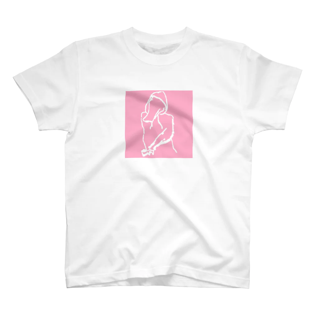 alligator frameのalligator frame (pink) スタンダードTシャツ