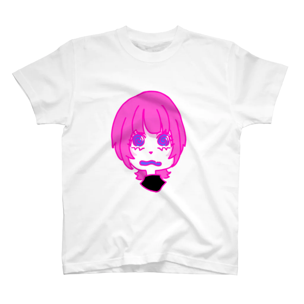 シロクマPRのPink-Chan スタンダードTシャツ