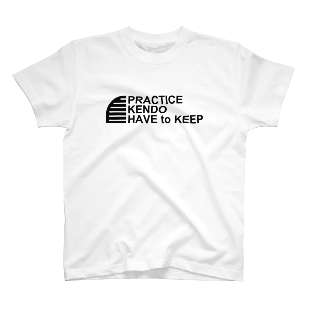 SARU_Pのpractice KENDO_black スタンダードTシャツ