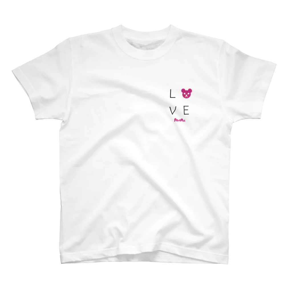 PostPet Official ShopのLOVEモモ スタンダードTシャツ