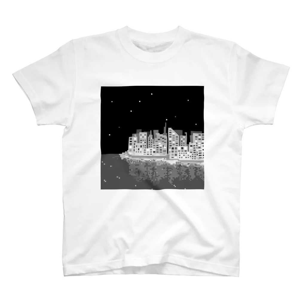 満園 夏雨の海と夜景 スタンダードTシャツ