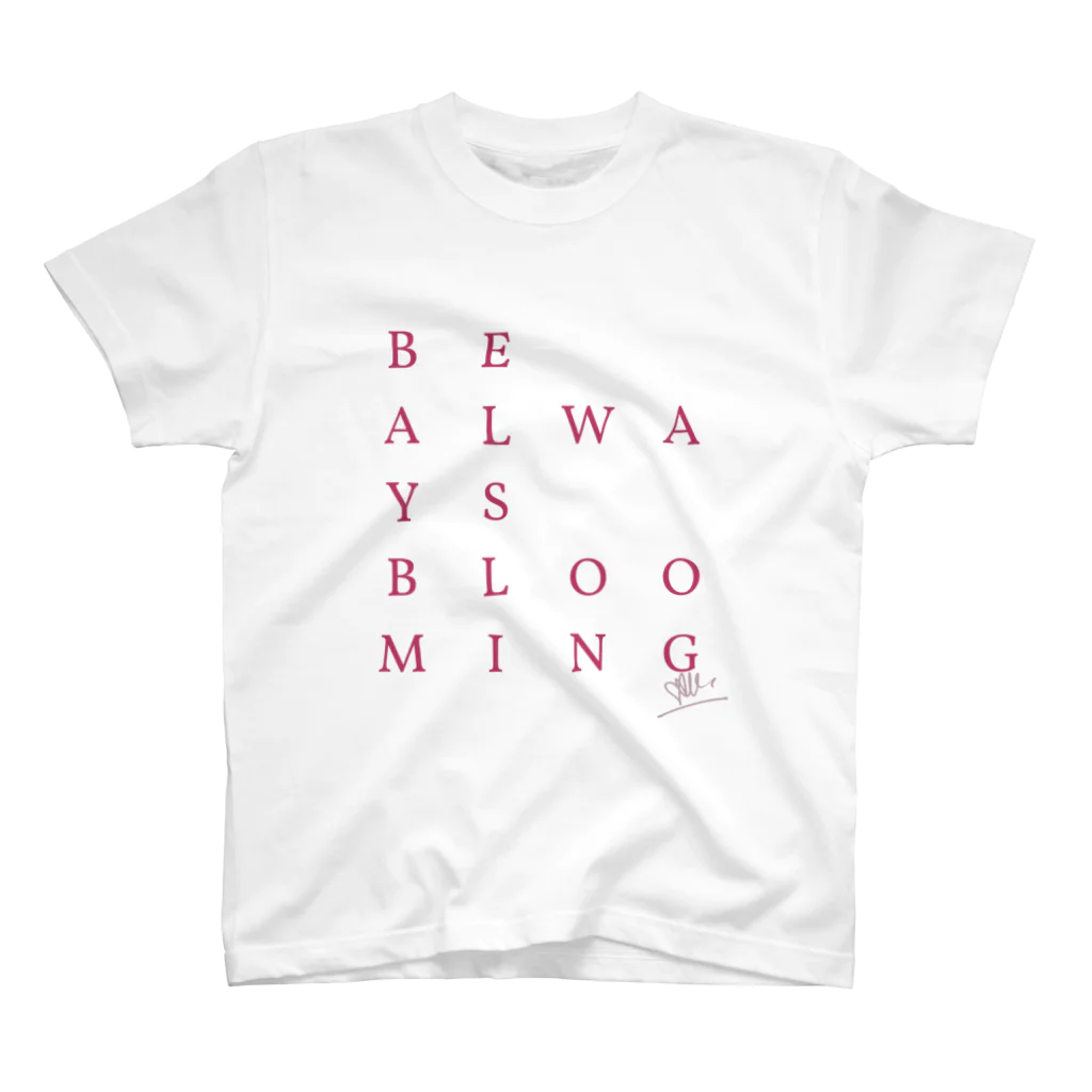 SAK. The Blooming Diva グッズストアの【サインあり・ローズ】BE ALWAYS BLOOMING Regular Fit T-Shirt