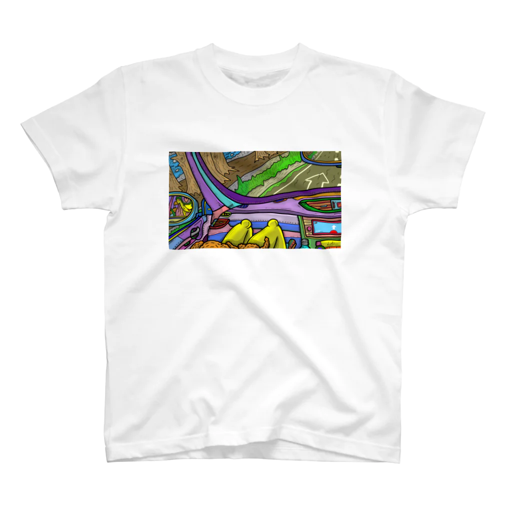 khdrawingの助手席からの景色 スタンダードTシャツ