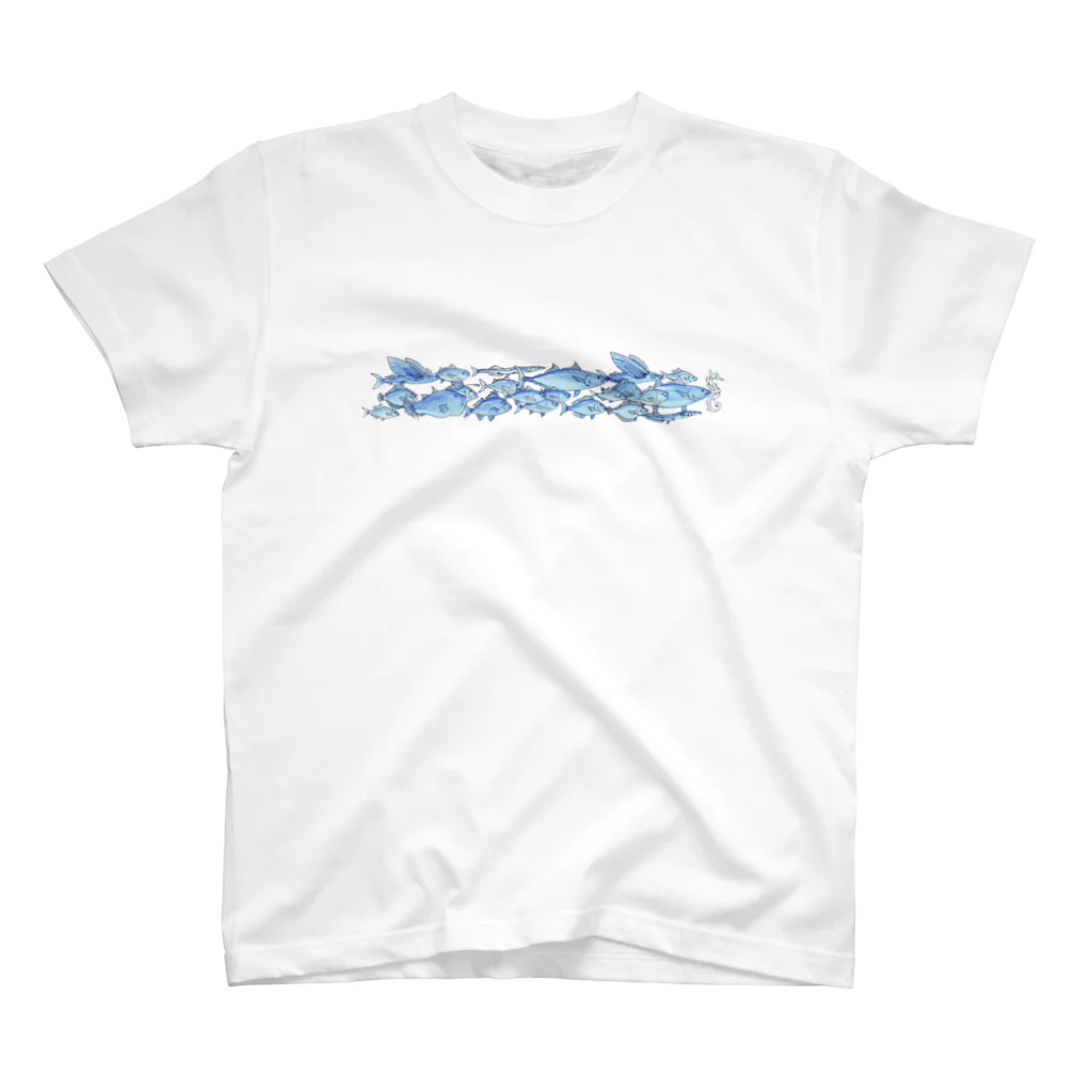 その　ふぃりあ　うーにかの青魚いちもんじ スタンダードTシャツ