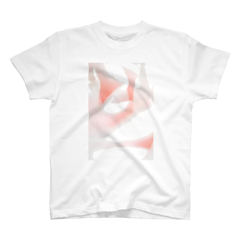 写真プリントのピンクの抽象　 Regular Fit T-Shirt