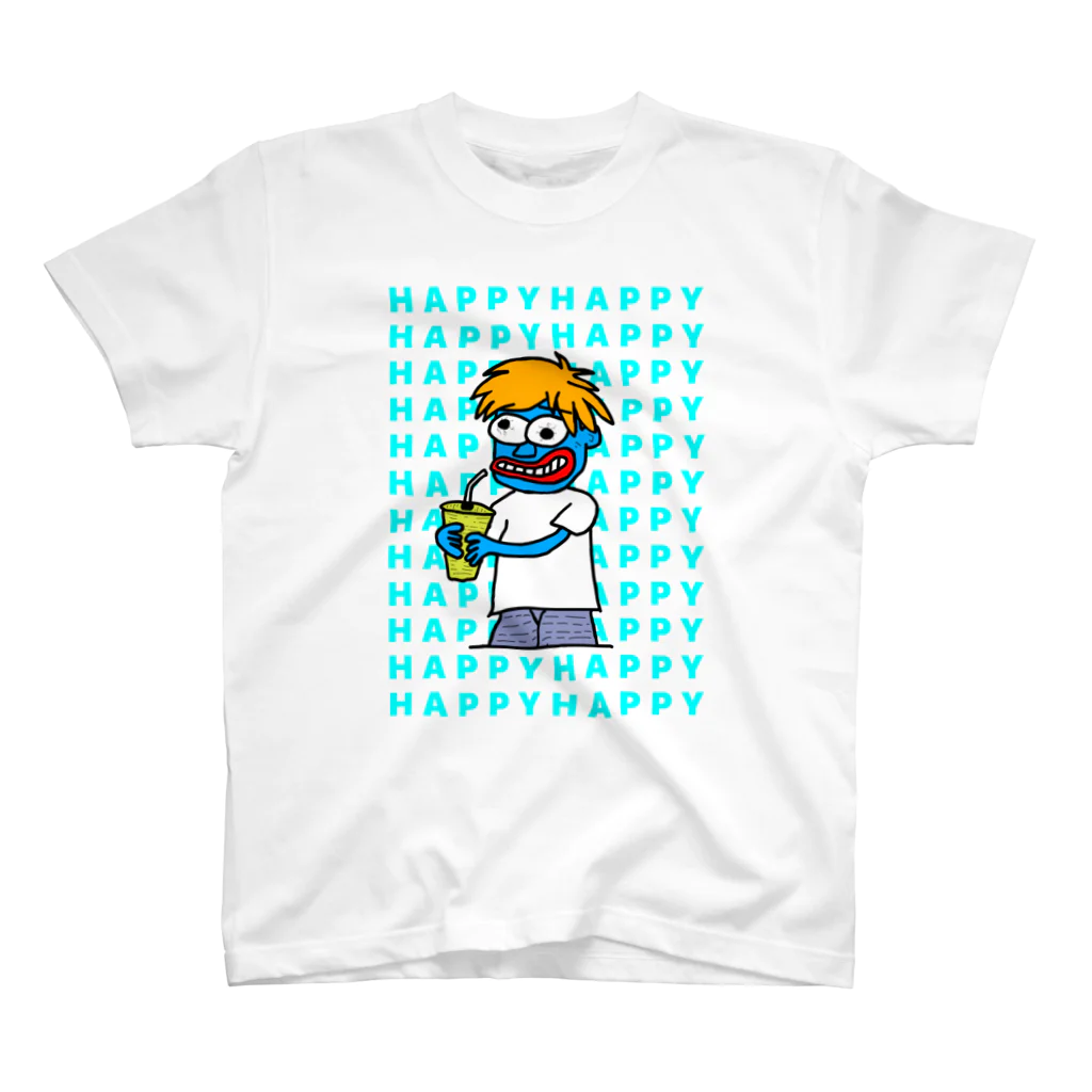 Sug1能clubのHappy boy T-shirt Regular Fit T-Shirt