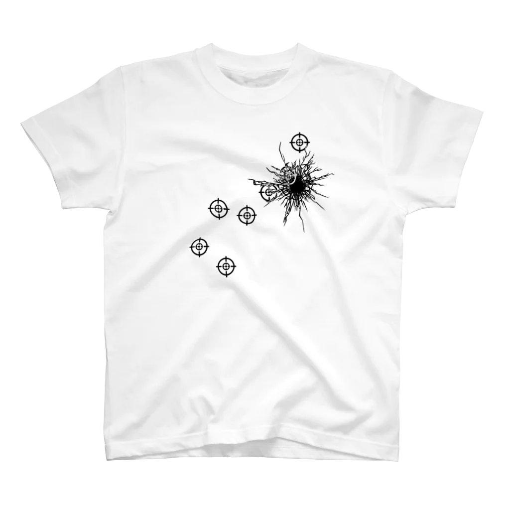 Rook'sVisionの死兆星／弾痕 [黒] スタンダードTシャツ