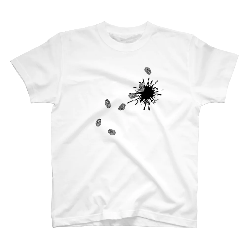 Rook'sVisionの死兆星／血痕 [黒] スタンダードTシャツ