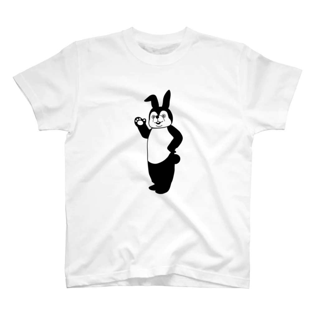 silhouettetshirtのうさぎシルエットデザイン Regular Fit T-Shirt