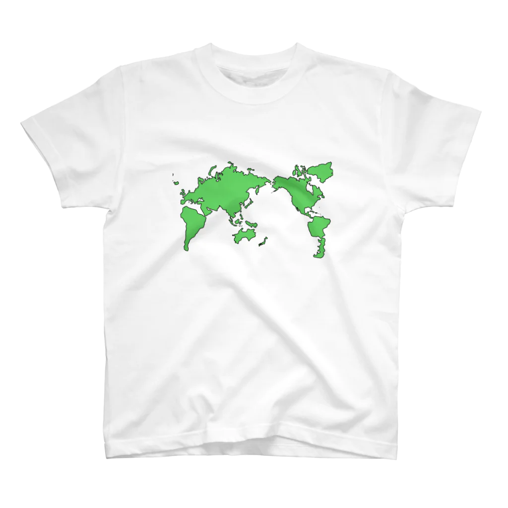 Honda-keのまちがいさがし世界地図　Honda-ke スタンダードTシャツ