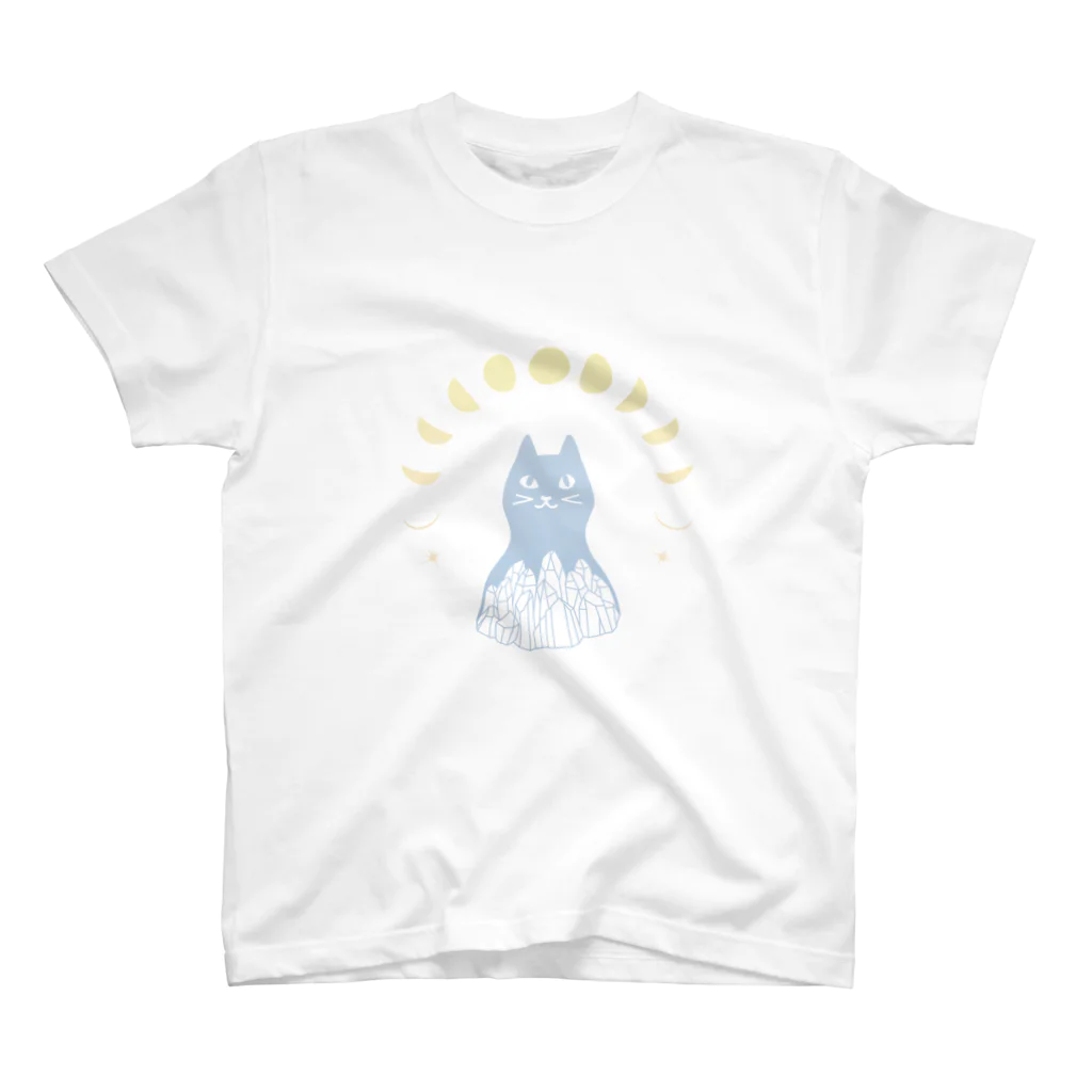 alpacca-creativeのクリスタル☆ムーン☆キャット Regular Fit T-Shirt