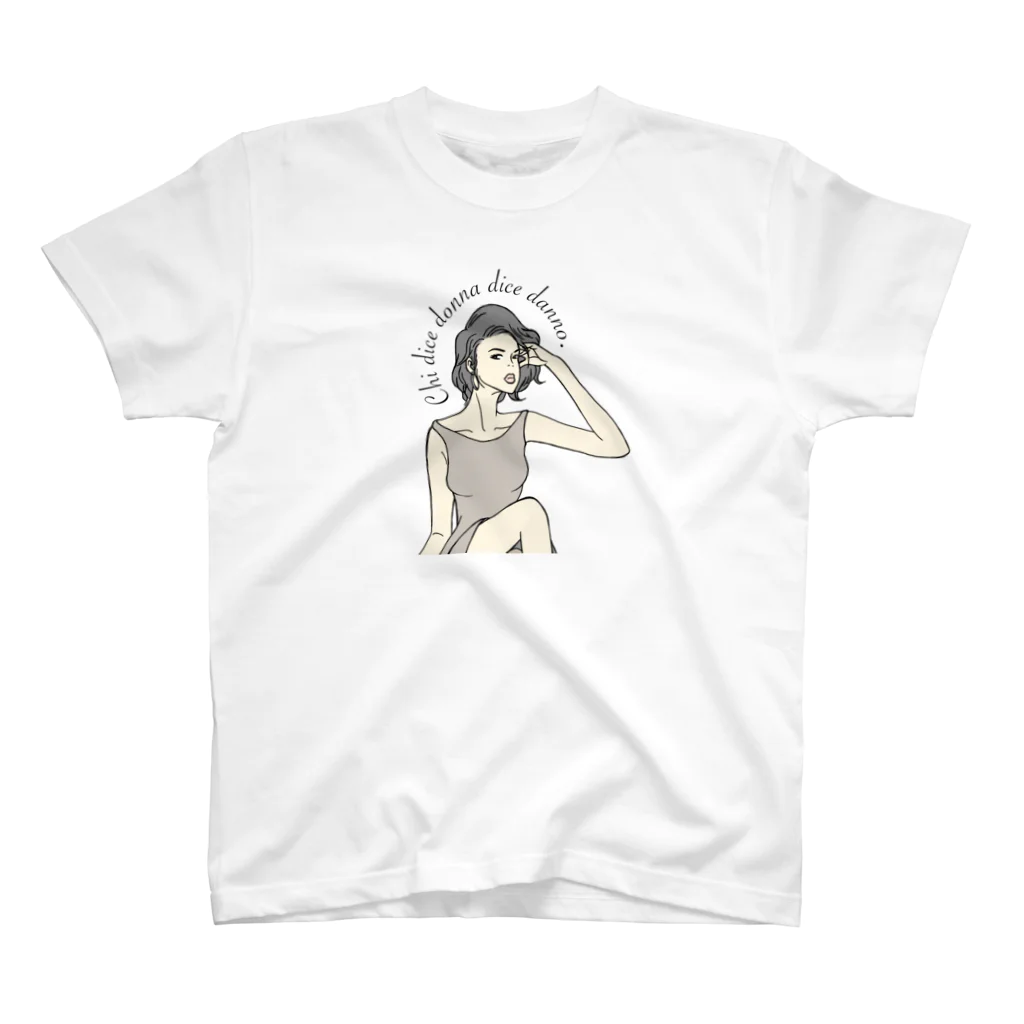 KZDのイタリア格言シリーズ【女は災い】 スタンダードTシャツ