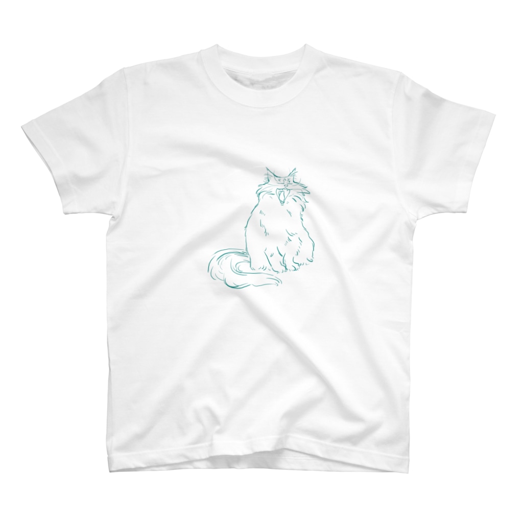 猫グッズ深谷にゃんにゃんのおおあくび Regular Fit T-Shirt