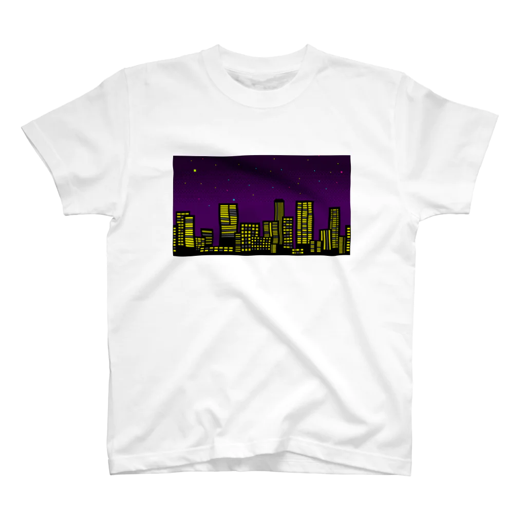 ドット絵アイテムの夜景 Regular Fit T-Shirt