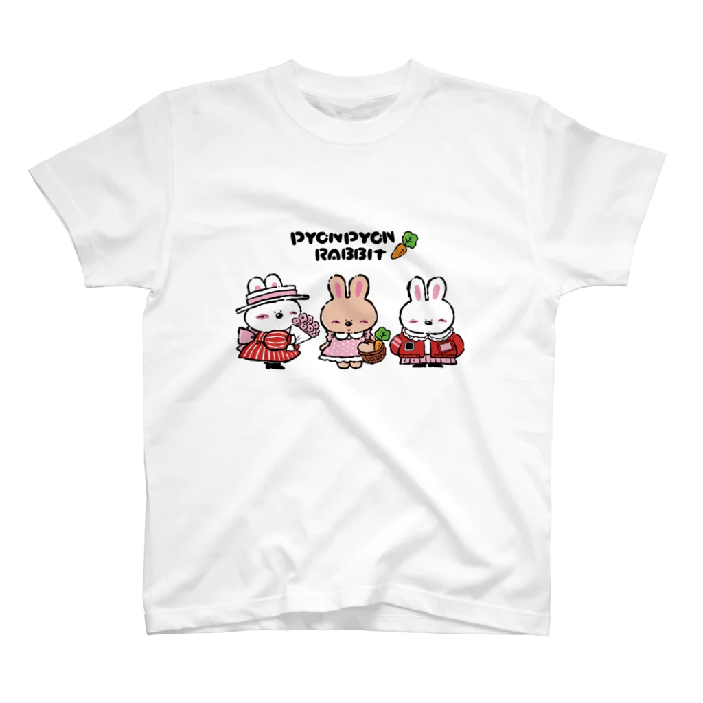 fancy.pのぴょんぴょんらびっと スタンダードTシャツ