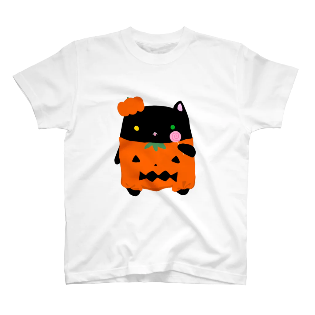 くろねこClochetteのかぼちゃくろねこ Regular Fit T-Shirt