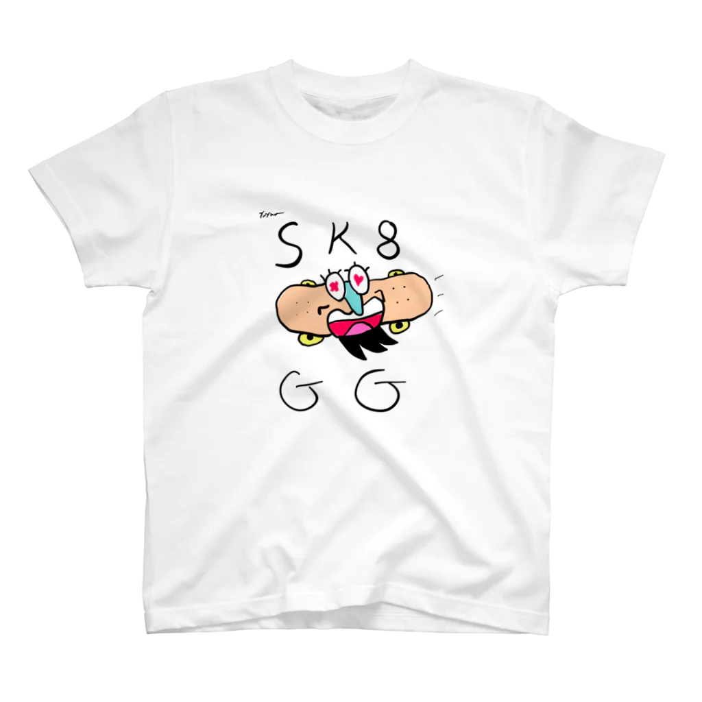 SK8_G_Gのスケボー SK8 スタンダードTシャツ