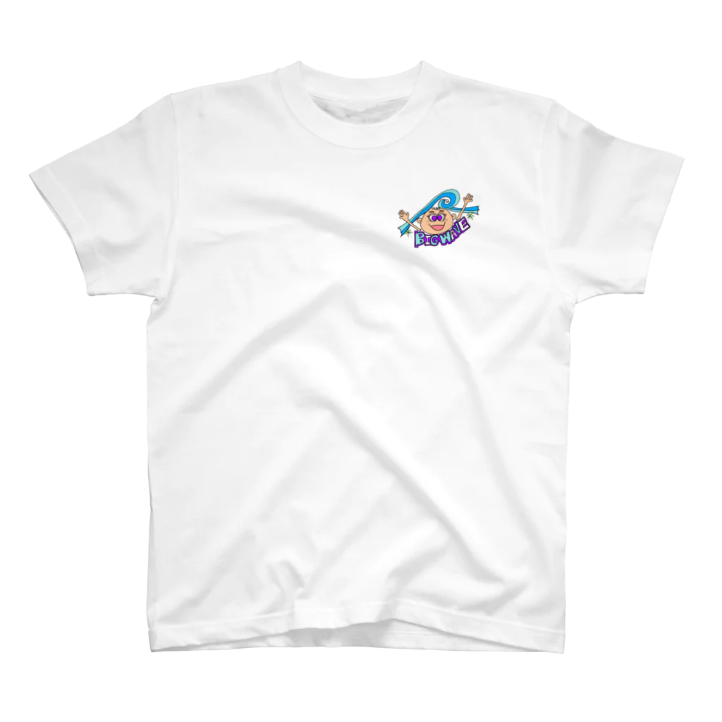 Ki Ra ku Niの" BiG Wave " 胸元 スタンダードTシャツ