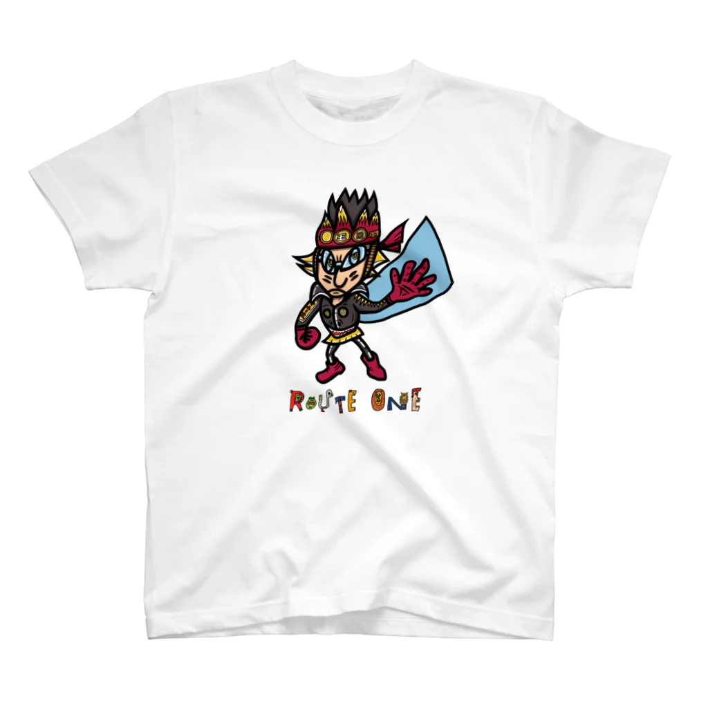 oekaki/ROUTE ONEの地王★天魔くん Regular Fit T-Shirt