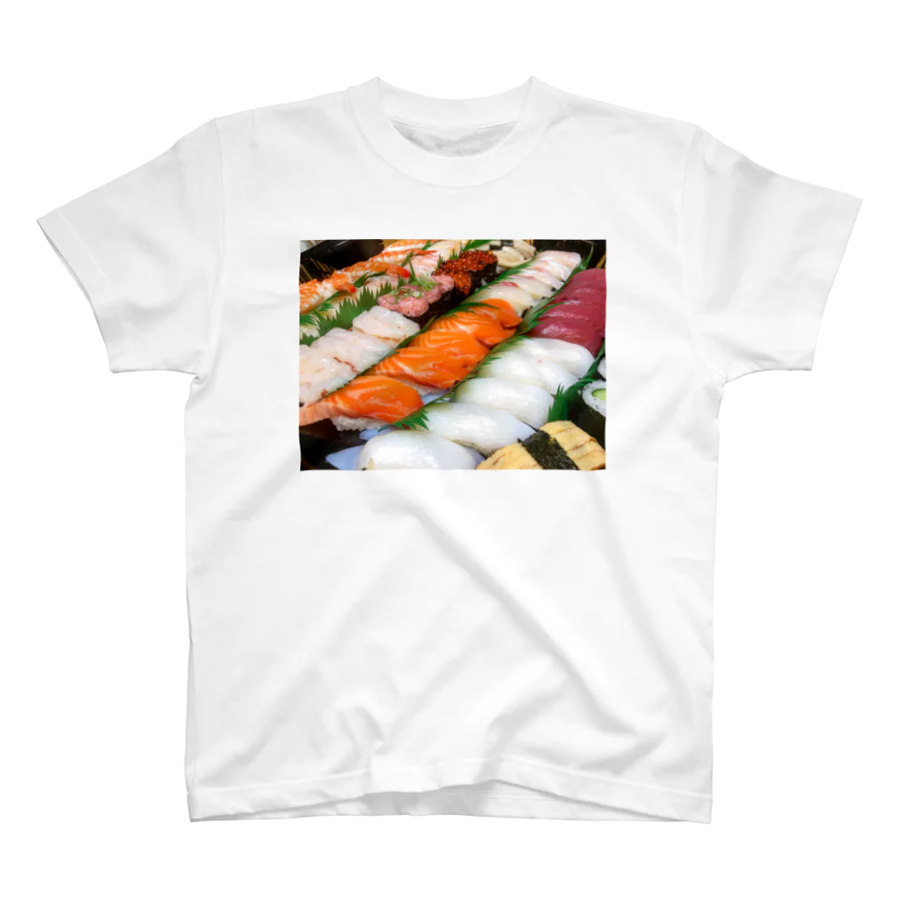 ねこらぶらぶこ♡のI❤️SUSHI スタンダードTシャツ