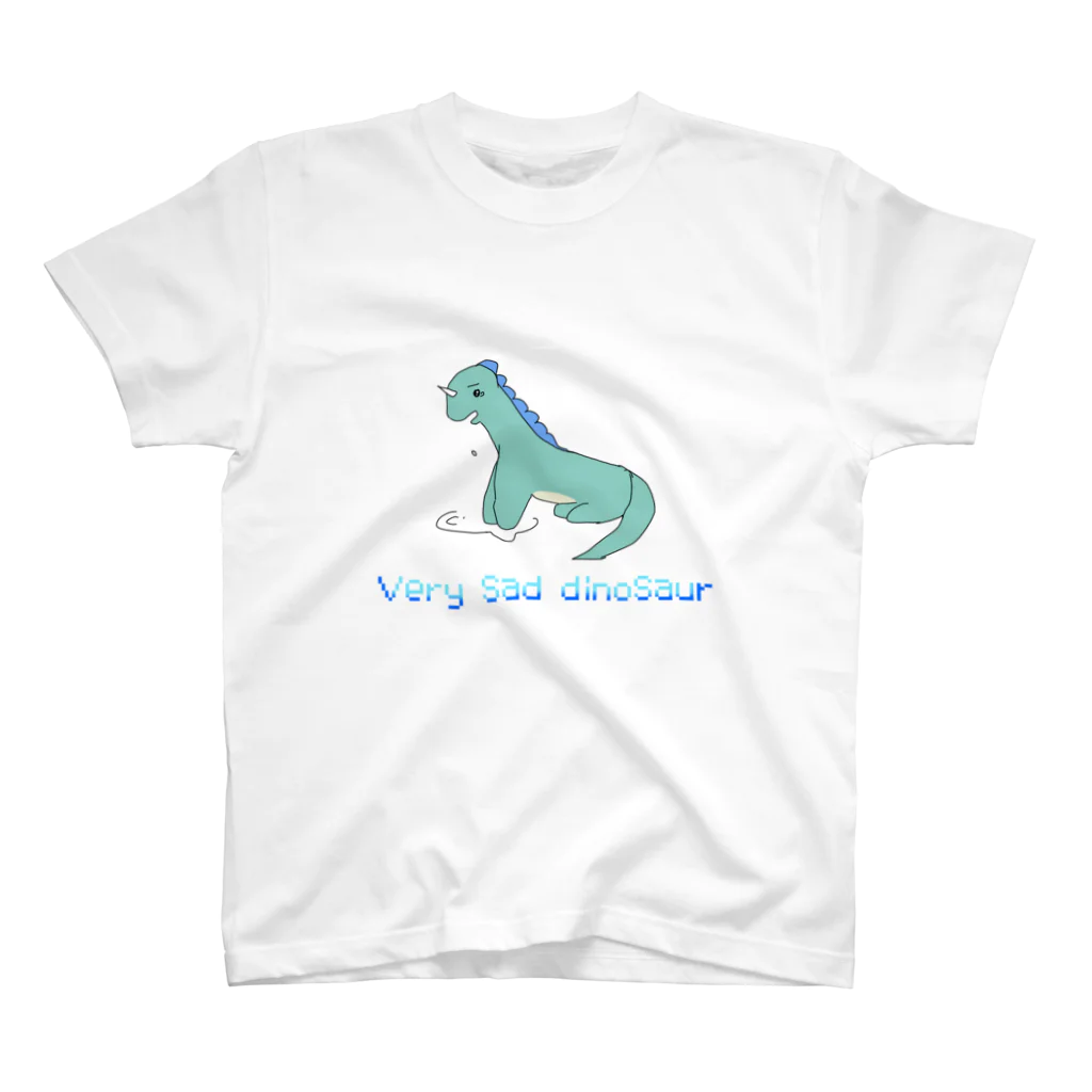 🥷のVery sad dinosaur スタンダードTシャツ