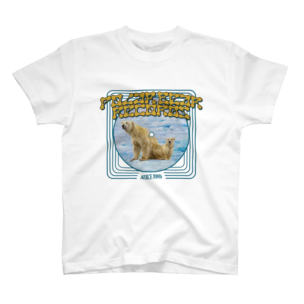 Parallel Imaginary Gift ShopのPOLAR BEAR RECORDS Regular Fit T-Shirt