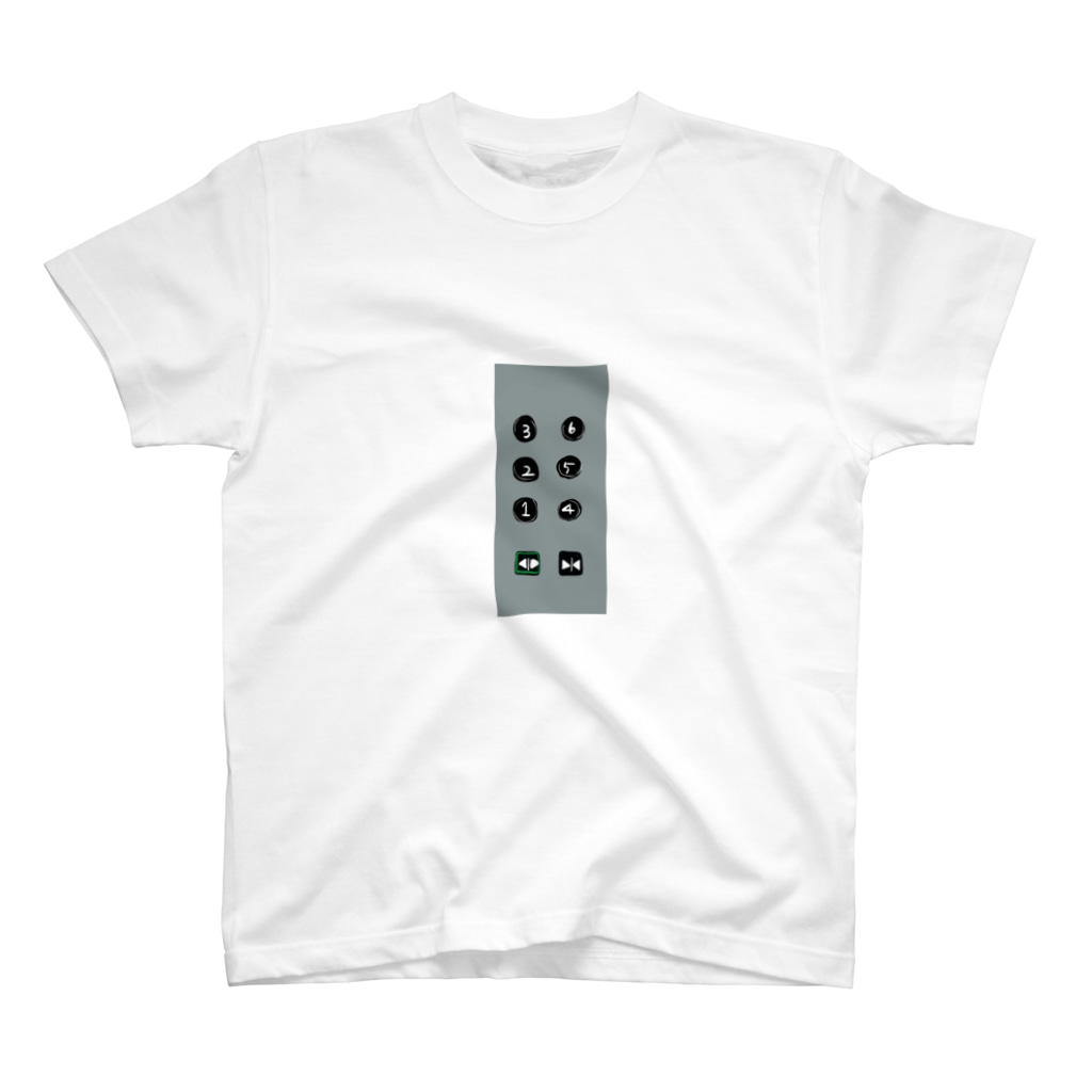 saya6996のエレベーターボタン Regular Fit T-Shirt