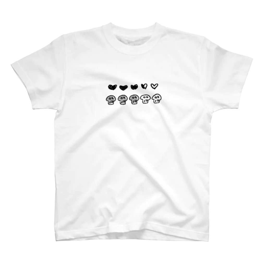 iico.のハートとドクロ スタンダードTシャツ