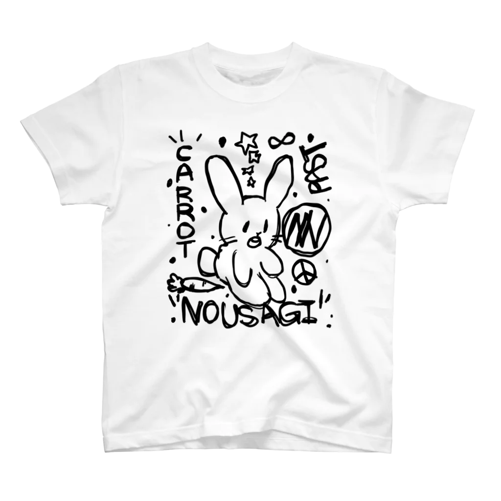 NOUSAGIの囚われるうさぎ スタンダードTシャツ