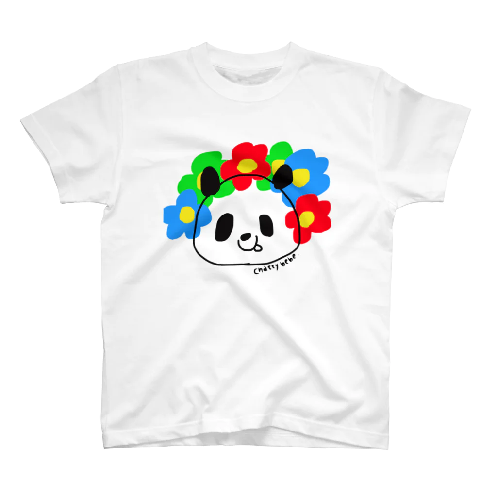 chatty bebeのchatty bebe  パンダ スタンダードTシャツ