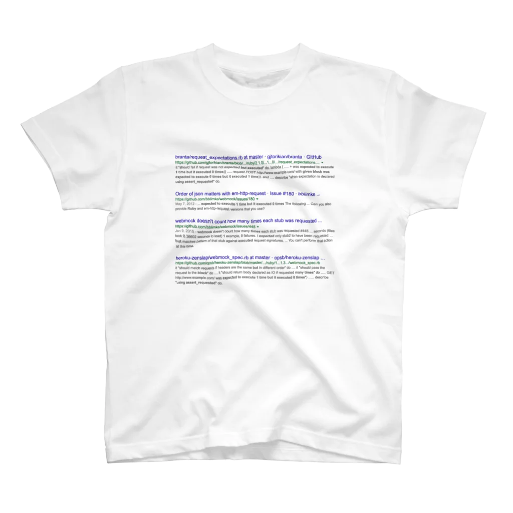 株式会社スガノワークスのgoogle search result Regular Fit T-Shirt